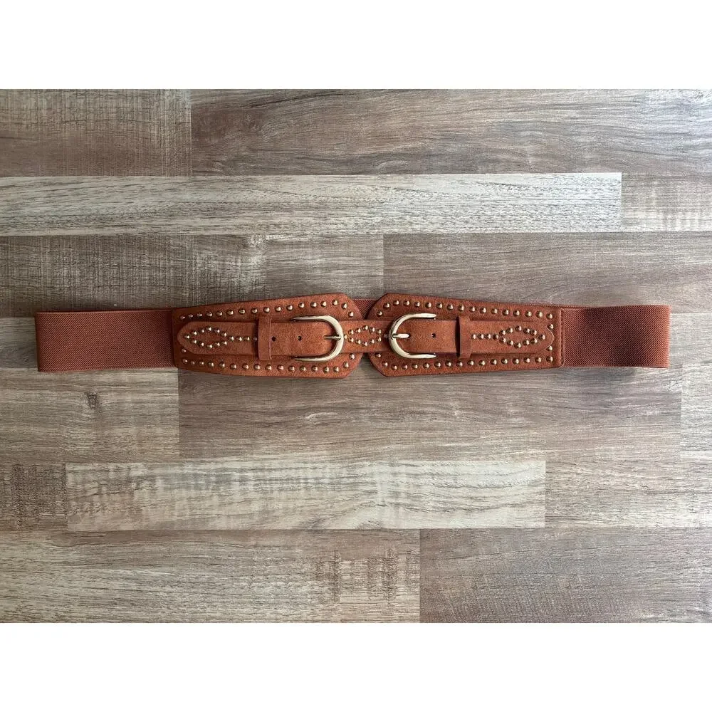 Torrid Double Buckle Belt Stretch Band size 3 Western Bohemian